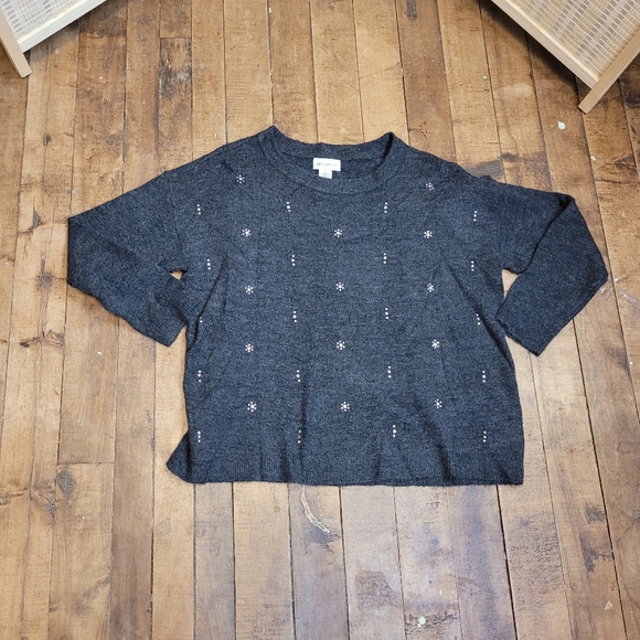 Liz Claiborne Gray Sweater - Picture 1 of 7